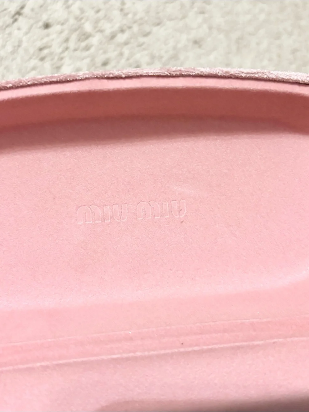 Authentic Miu Miu Baby Pink Sunglasses Case